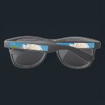 White Rose Beauty   Sunglasses<br><div class="desc">White rose under blue sky. Vibrant photo of a beautiful blooming rose makes a great floral wall art gift. The calm beauty of white rose reflects new beginnings, purity, loyalty and innocence. White roses symbolize the young love that the bride has for her spouse. White roses also symbolize the foundation...</div>