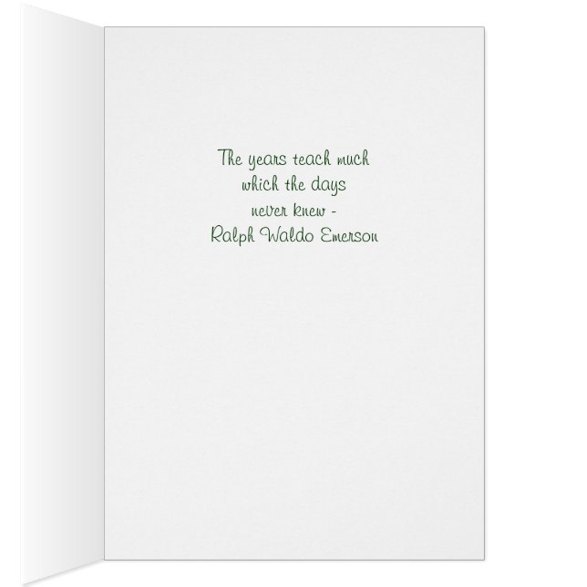 White Rose Bokeh Emerson Quote Cards (Inside (Right))
