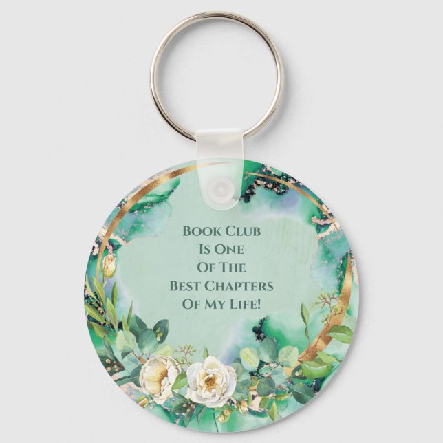 White Rose Book Club Chapter Quote Keychain (Front)