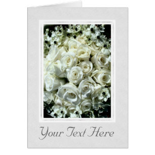 White Rose Bouquet Cards