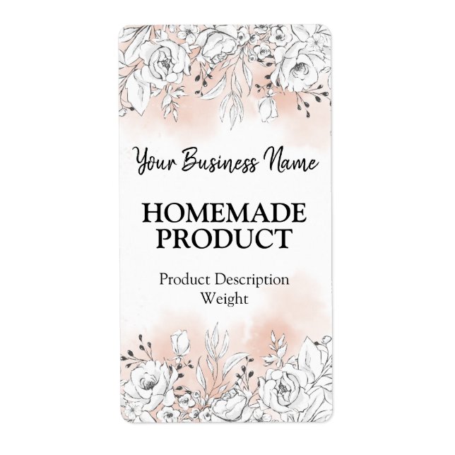 White Rose Bouquet Product Label (Front)