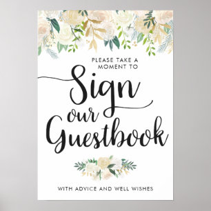 White Rose Bouquet   Sign Our Guestbook