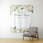 White Rose Bridal Shower Chic Photo Booth Backdrop