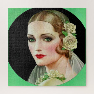 white rose bride jigsaw puzzle
