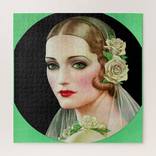 white rose bride jigsaw puzzle (Vertical)