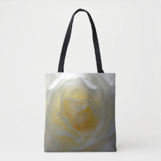 White Rose Close Up Tote Bag