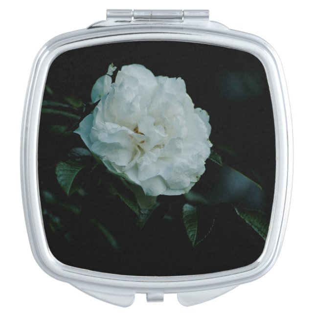 White Rose Compact Mirror (Front)