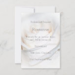 White Rose Design Bridesmaid Request Invitation