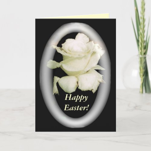 White Rose Easter Card