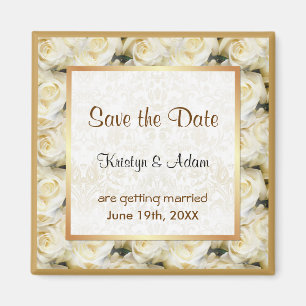 White Rose Elegance Magnet