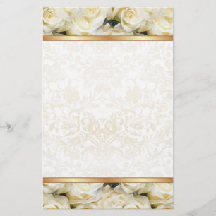 White Rose Elegance Stationery