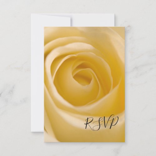 White Rose Floral Wedding RSVP Response Card