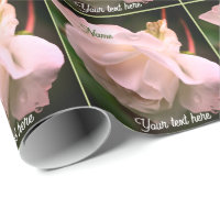 Pink Roses Gift Wrapping Paper Floral