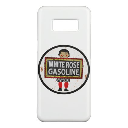 White Rose Gasoline sign rusted version Case-Mate Samsung Galaxy S8 Case