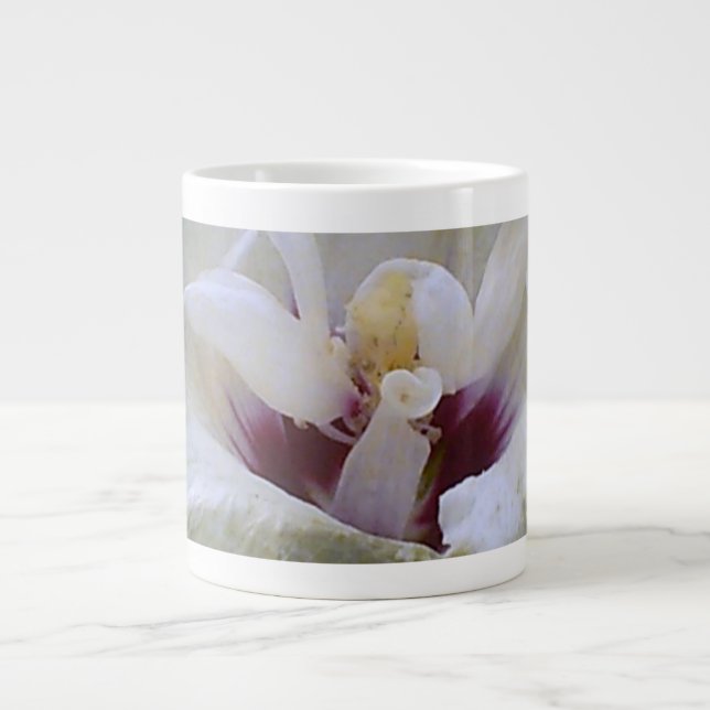 White Rose Giant Coffee Mug (Front)