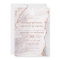 White & Rose Gold Agate Marble Foil Gilded Wedding