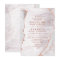 White & Rose Gold Agate Marble Foil Trendy Wedding