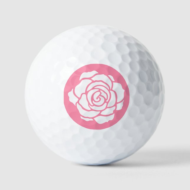 White Rose Golf Balls (Front)