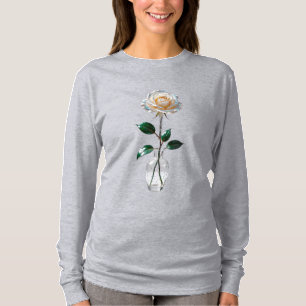 White Rose in a Vase T-Shirt