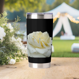 White Rose Insulated Tumbler