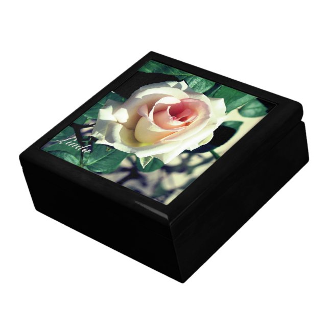 White Rose Jewelry Keepsake Box (Side)
