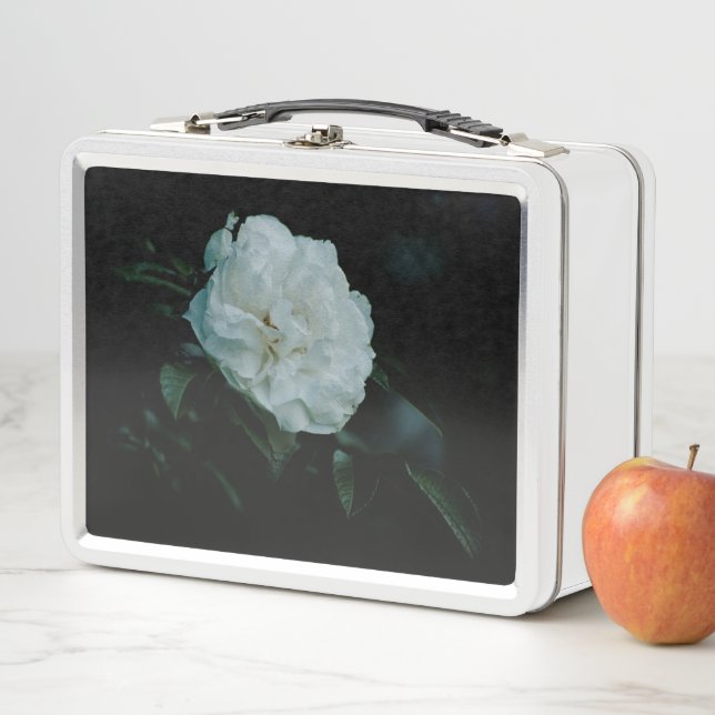 White Rose Metal Lunch Box (In Situ)