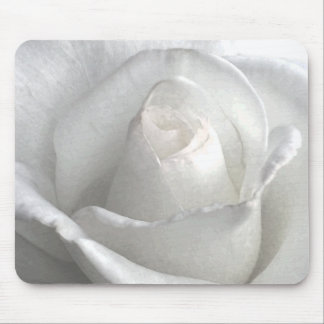 White Rose_ Mouse Pad