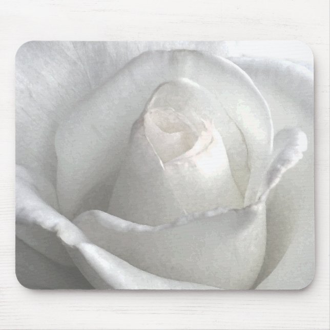White Rose_ Mouse Pad (Front)