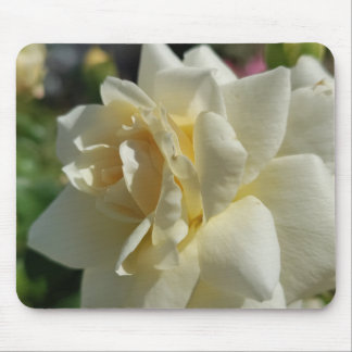 White Rose Mouse Pad