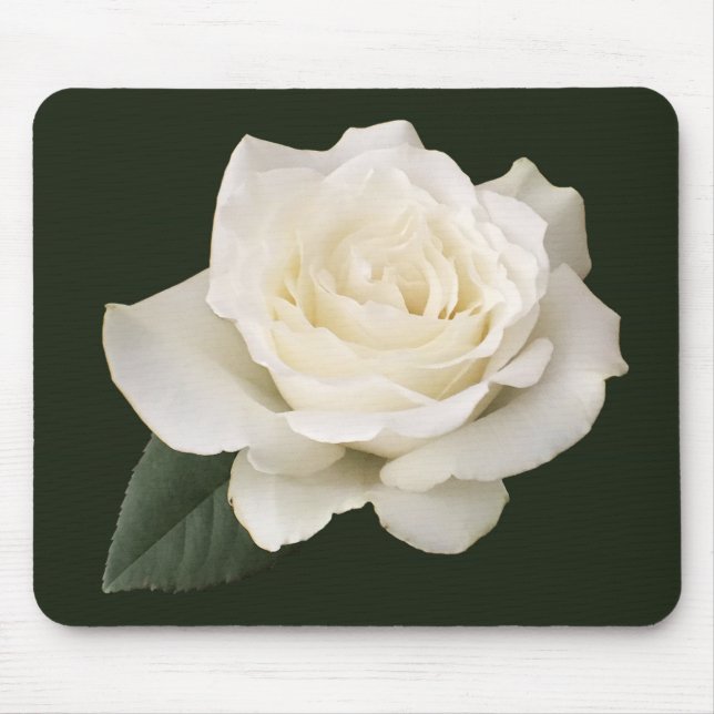 White Rose Mouse Pad (Front)