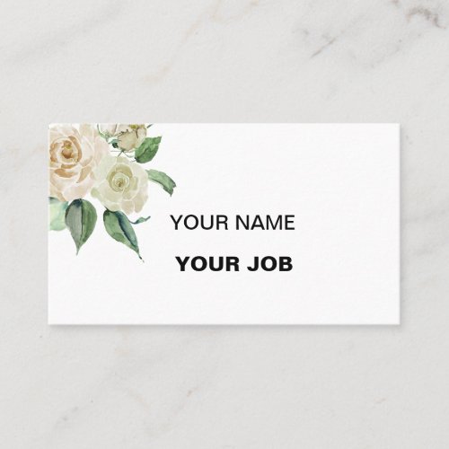 White rose namecard