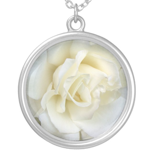 White Rose Necklace (Front)