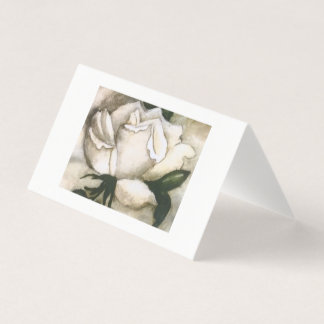 White Rose Note Card