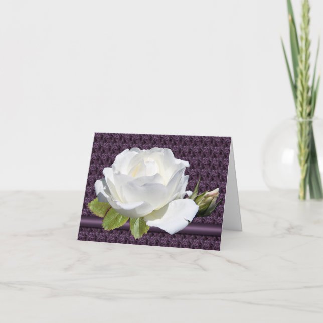 White Rose Note Cards (Front)