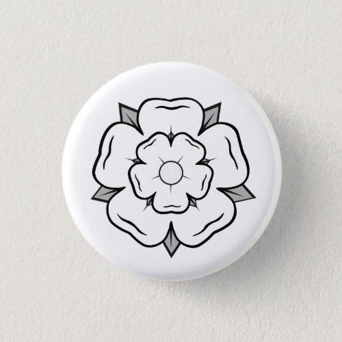 White Rose of York Button