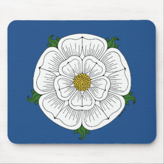 White Rose of York Mouse Pad