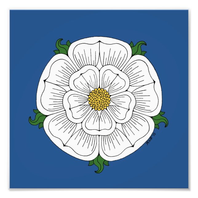 White Rose of York Photo Print (Front)