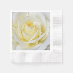 White Rose Paper Napkins