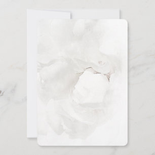 White Rose Petals Note Card