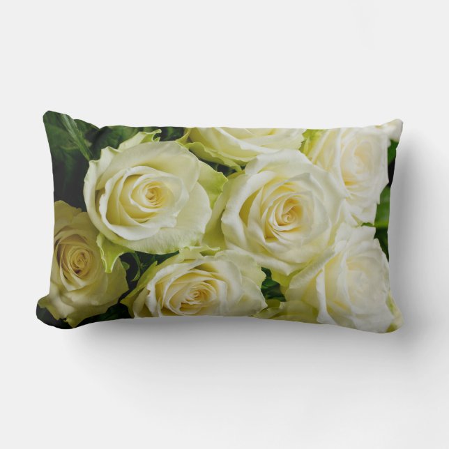 White Rose Pillow (Front)