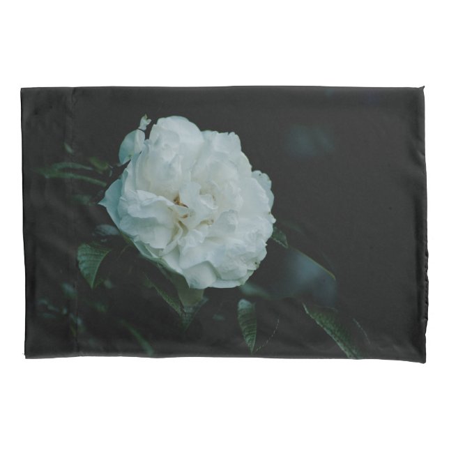 White Rose Pillow Case (Front-Left)