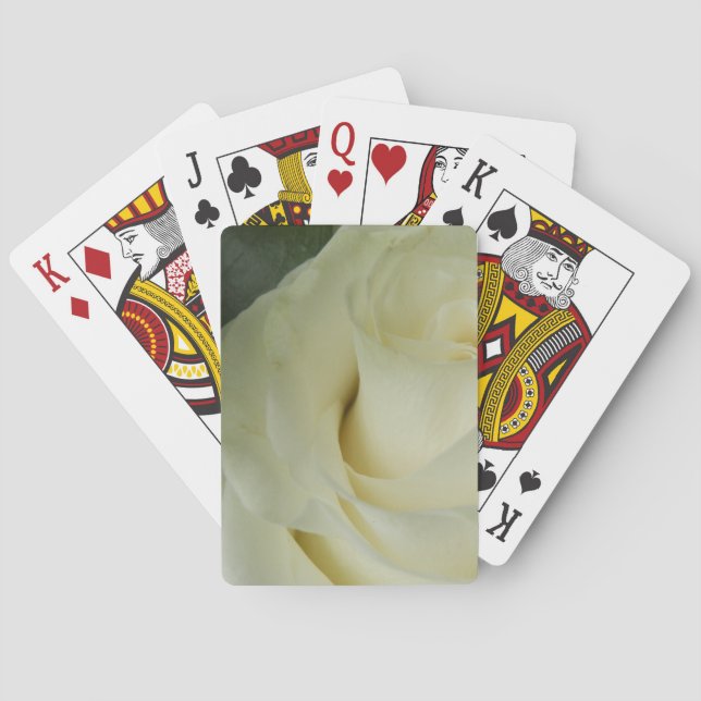 White Rose Poker Cards (Back)