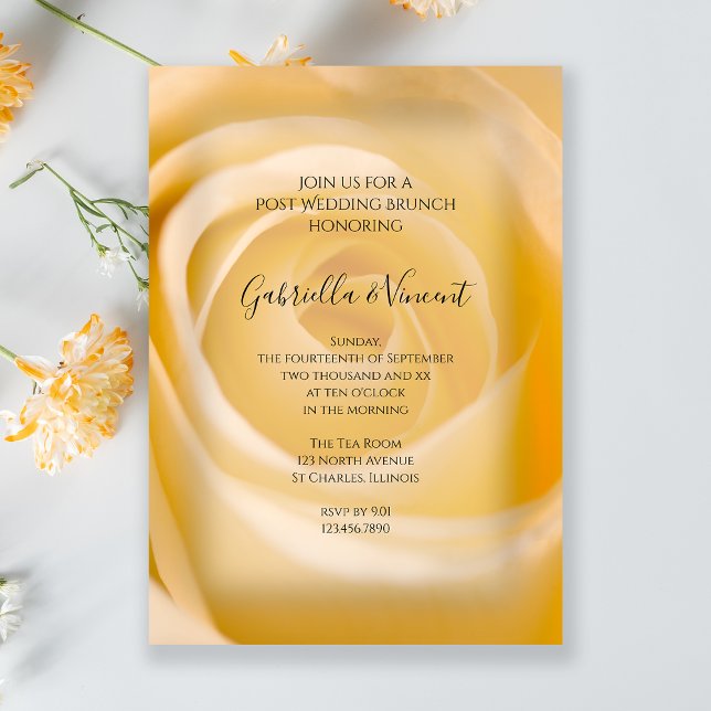 White Rose Post Wedding Brunch Invitation (Creator Uploaded)