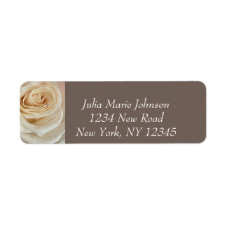 White Rose Return Address Labels