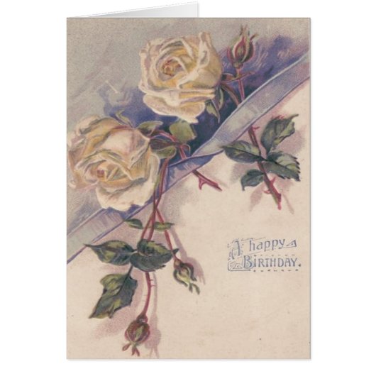 White Rose Roses Flowers Cards (Front)