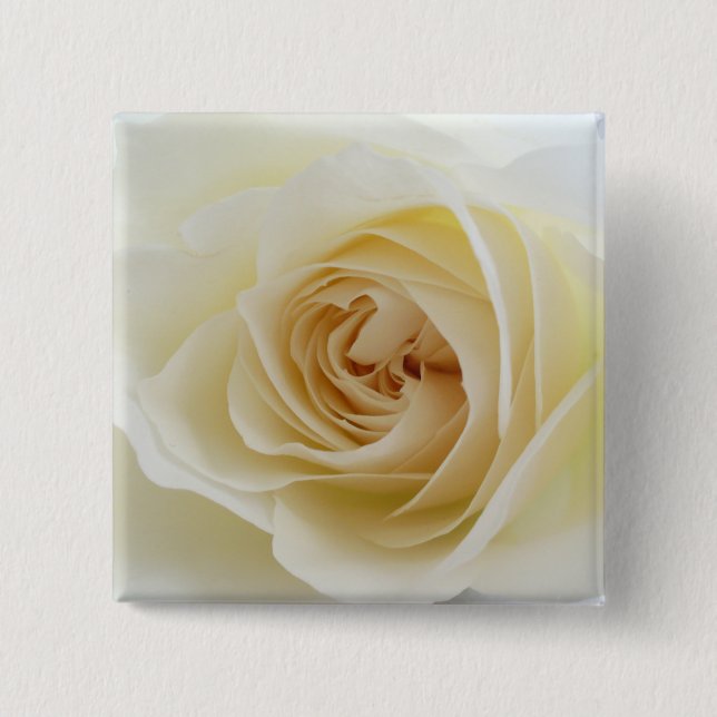 White Rose Square Button 001 (Front)