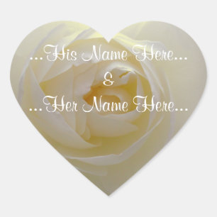White Rose Stickers Romantic Rose Wedding Stickers