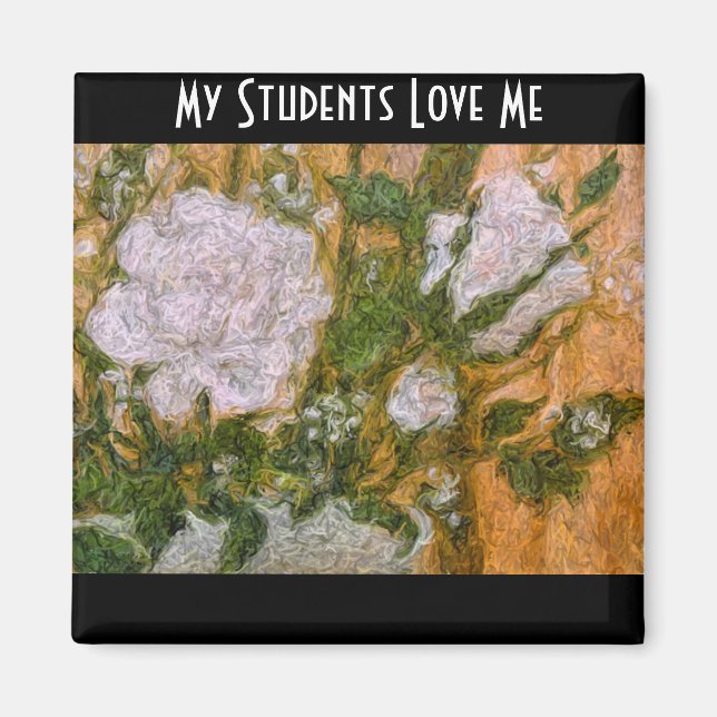 White Rose Student Love Magnet (Front)