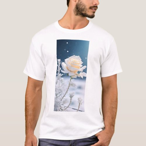 white rose T_Shirt