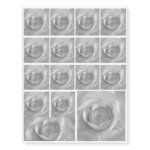 white rose temporary tattoos